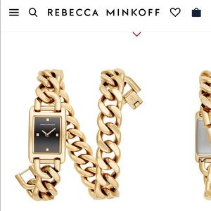 Moment Gold Tone Chain Bracelet Watch